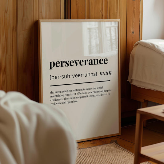 Perseverance Definition Poster — Digital Poster (W03)