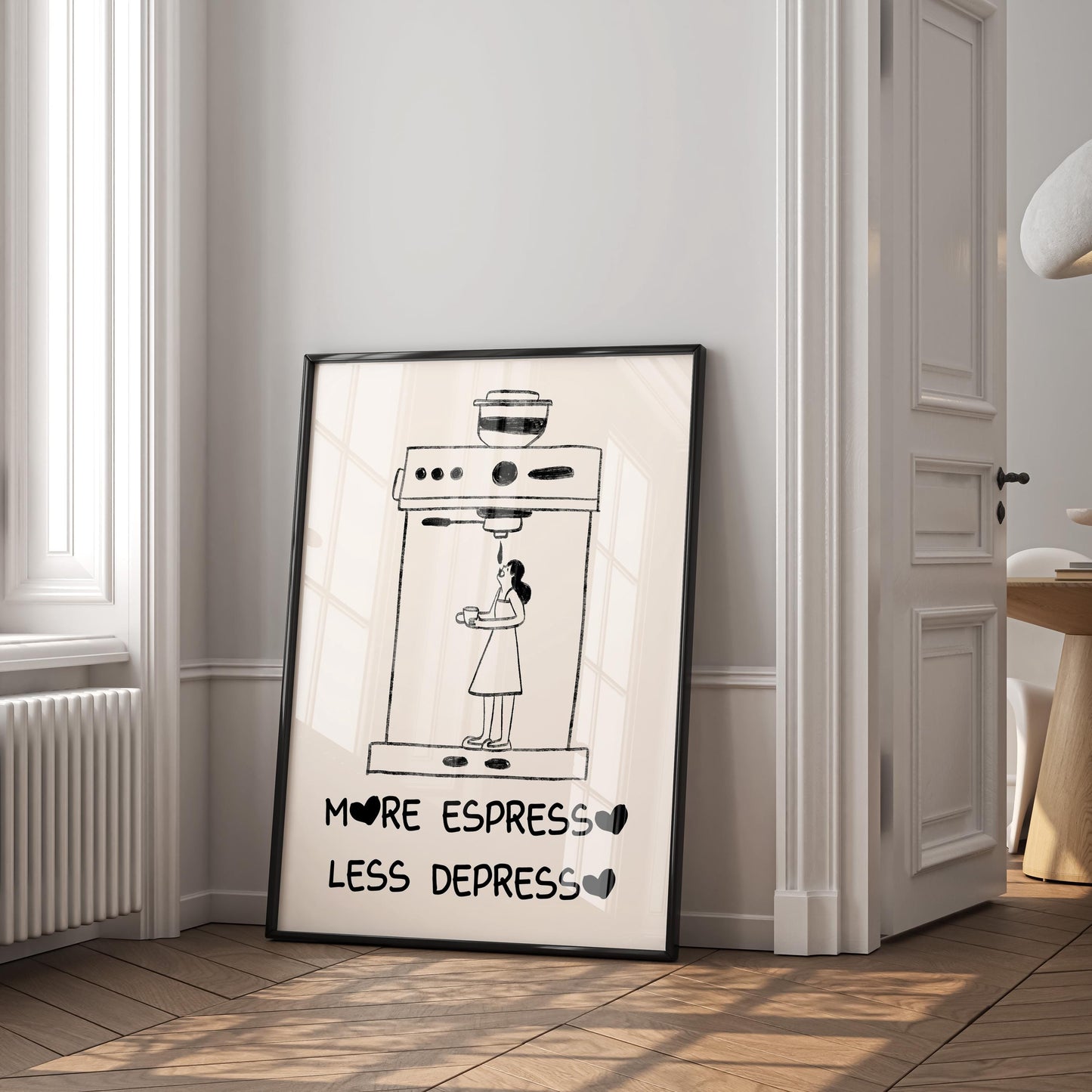 Coffee Poster (Funny Espresso Art) — Digital Poster (A21)