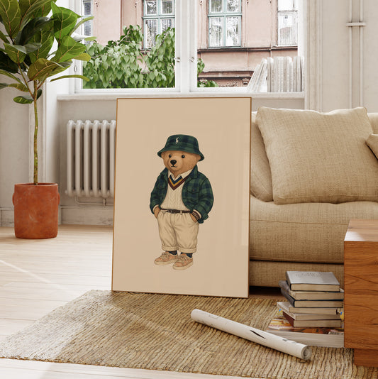 Classic Bear Poster, Digital Download (D351)