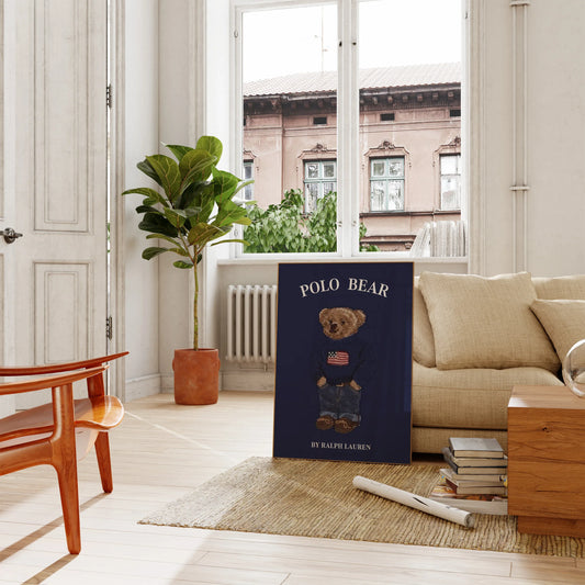 Blue Bear Poster - Digital Download - B201