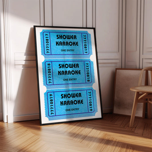 Shower Karaoke Bathroom Poster - Digital Download (A32.1)
