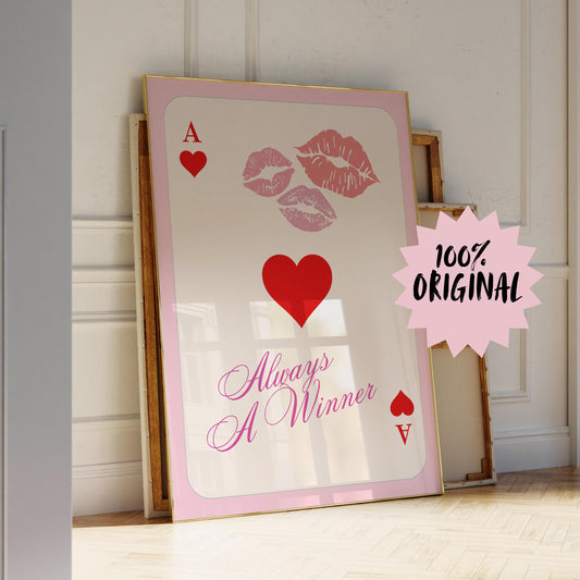 Always a Winner - Card Poster – Digital Download B108