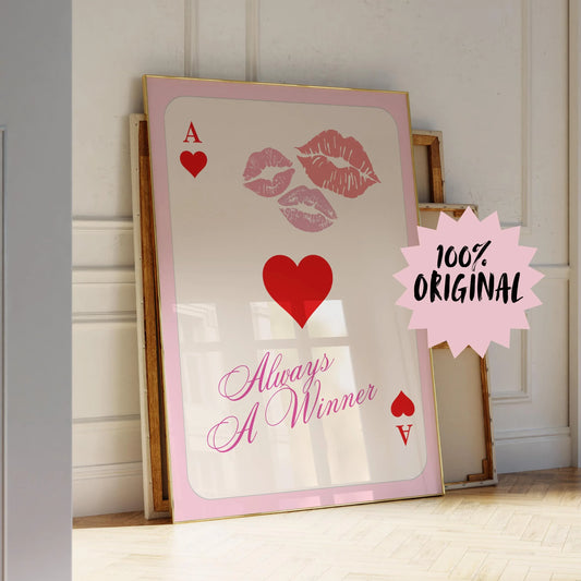 Always a Winner - Card Poster – Digital Download B108