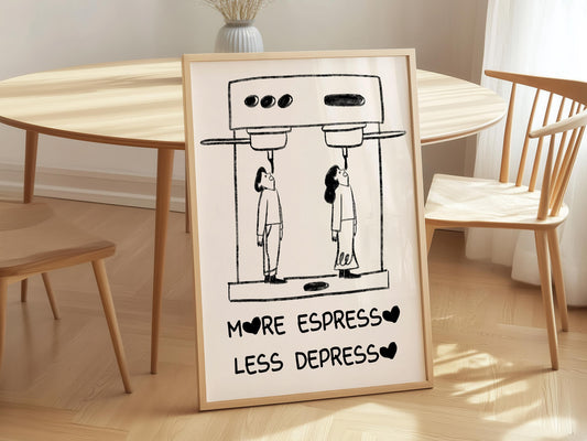 Funny Coffee Poster – Digital Download - A20