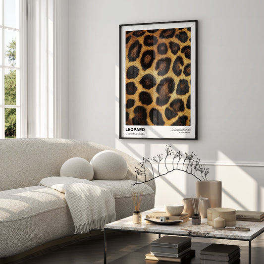 leopard poster
