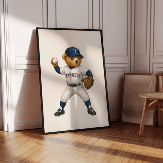 Rangers Bear Poster, Digital Download (D83)
