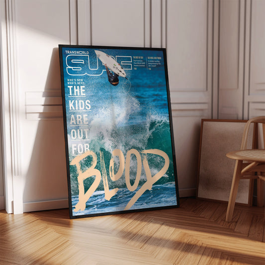 Ariel Surfer Splash Wall Art