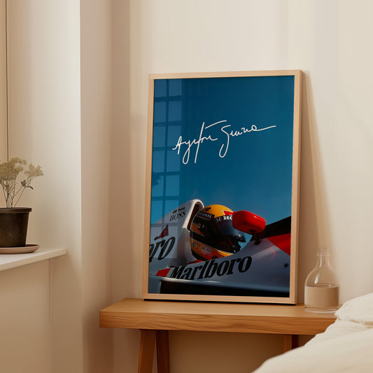 Ayrton Senna Iconic Poster
