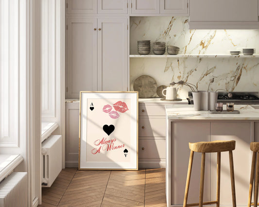 Always a Winner, Card Poster - Digital Download B109