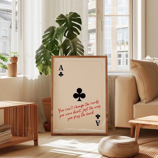 Ace of Clubs Poster – Digital Poster (D34)