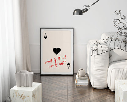 Ace of Hearts Poster - Digital Download B991