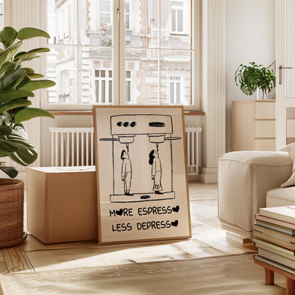 Funny Coffee Poster – Digital Download - A20