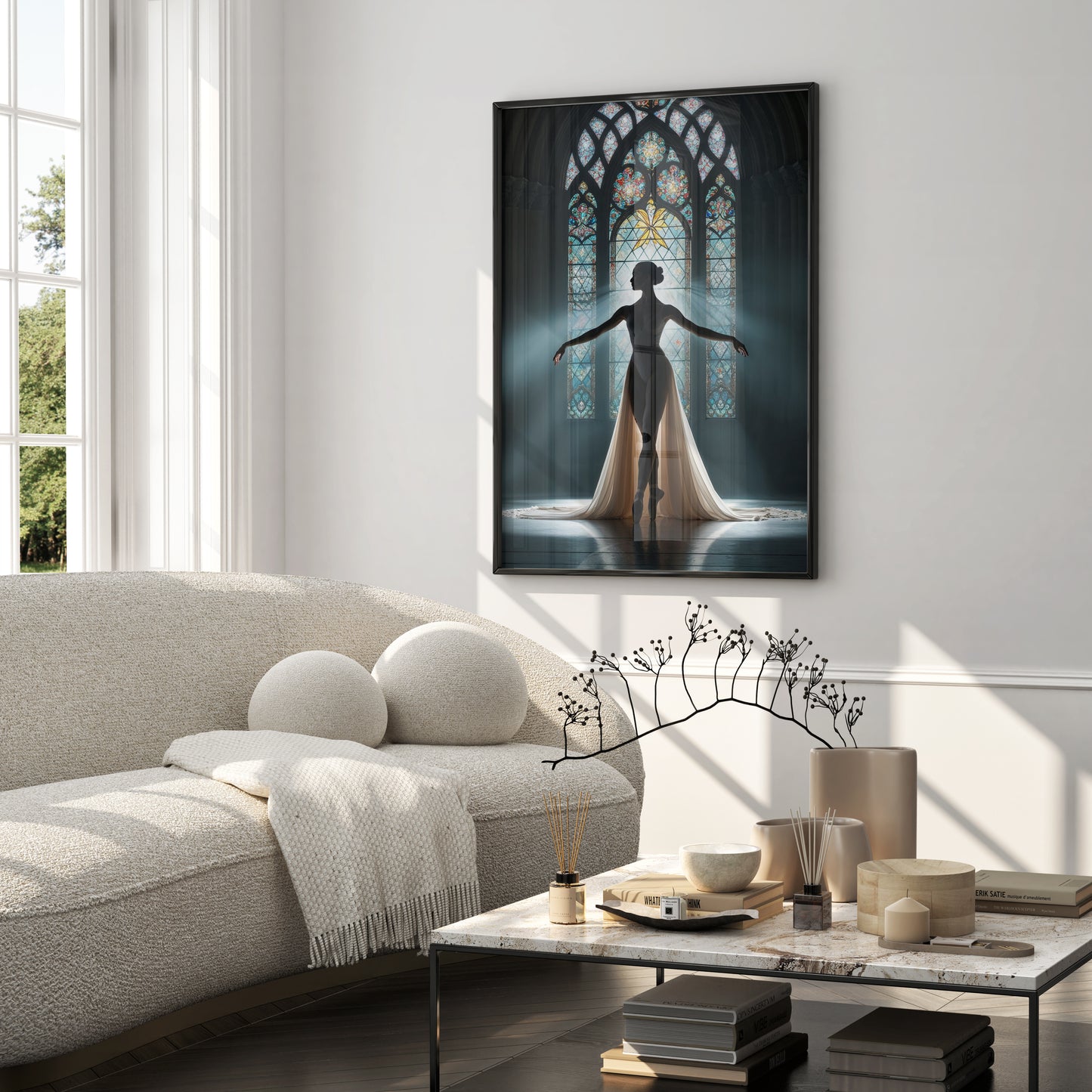Ballerina Silhouette Poster
