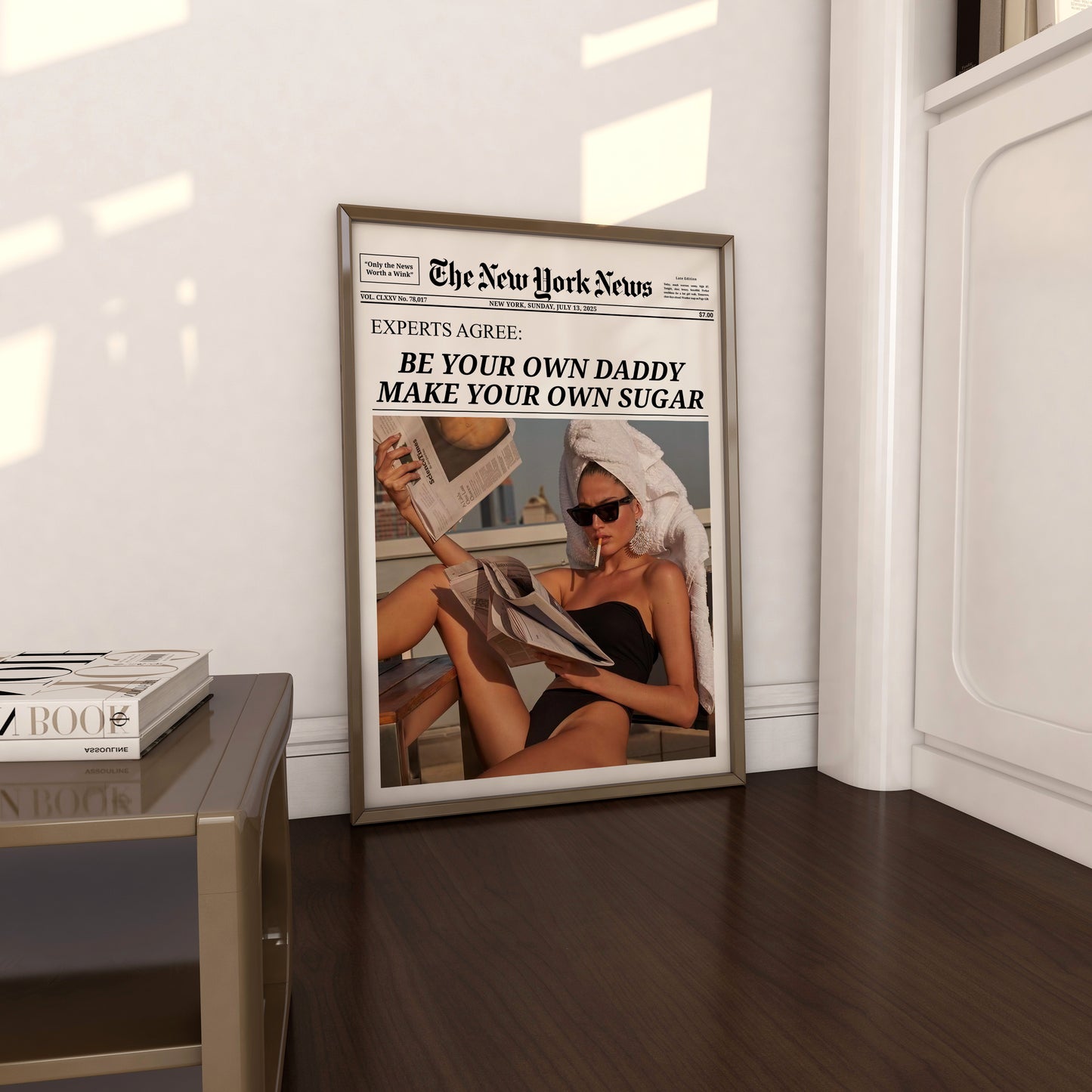 Be Your Own Daddy, Physical Poster