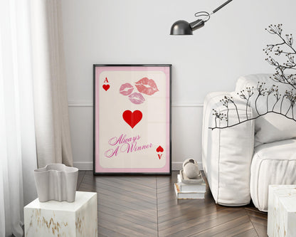 Always a Winner - Card Poster – Digital Download B108