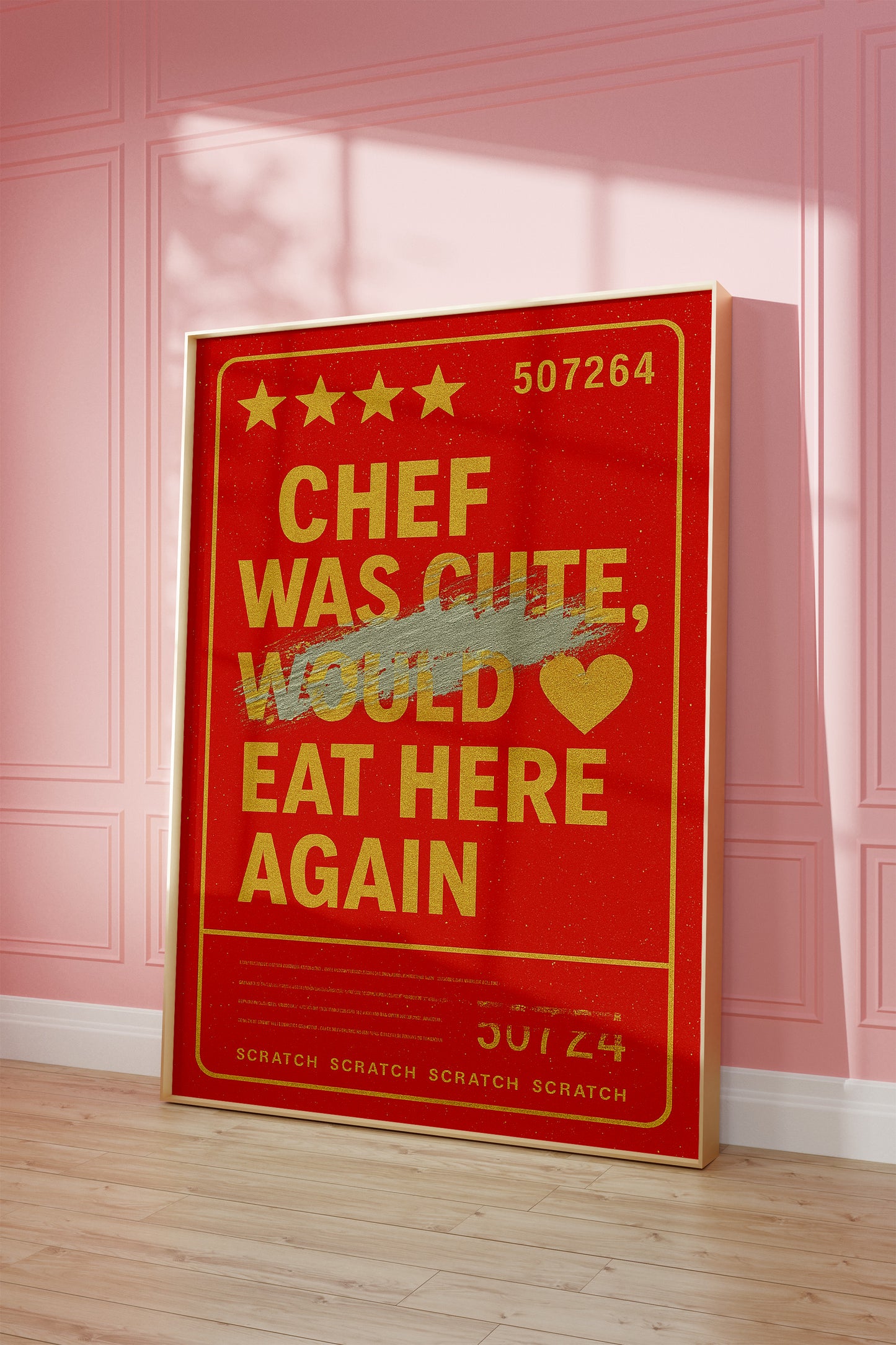 Fake Scratch Chef Was Cute – Physical Poster (G07)