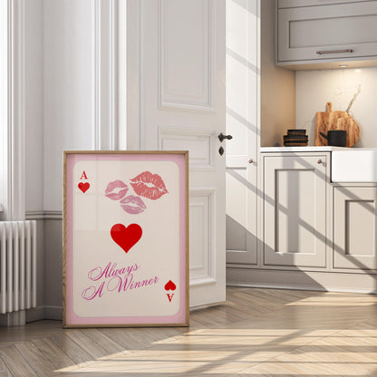 Always a Winner - Card Poster – Digital Download B108