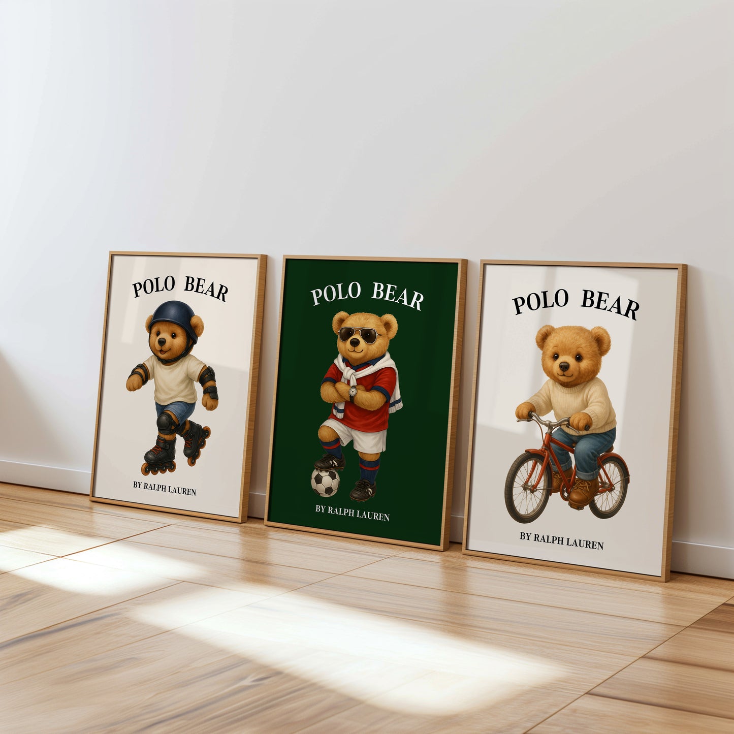 Sport Set Bear Poster, Digital Download (D66)