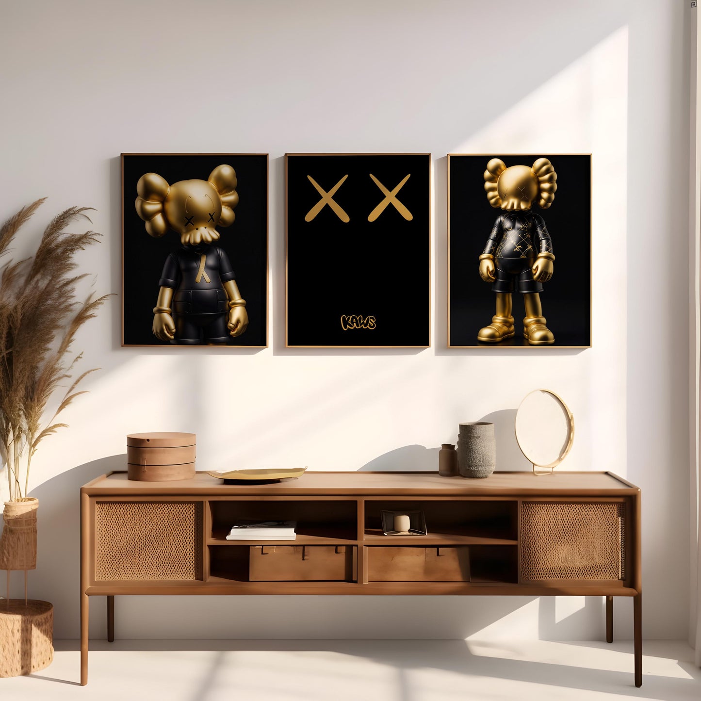 RICH SET KAWS (Set of 3) — Digital Poster (G01)