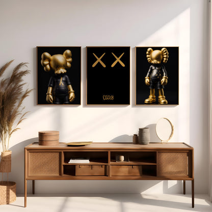 RICH SET KAWS (Set of 3) — Digital Poster (G01)