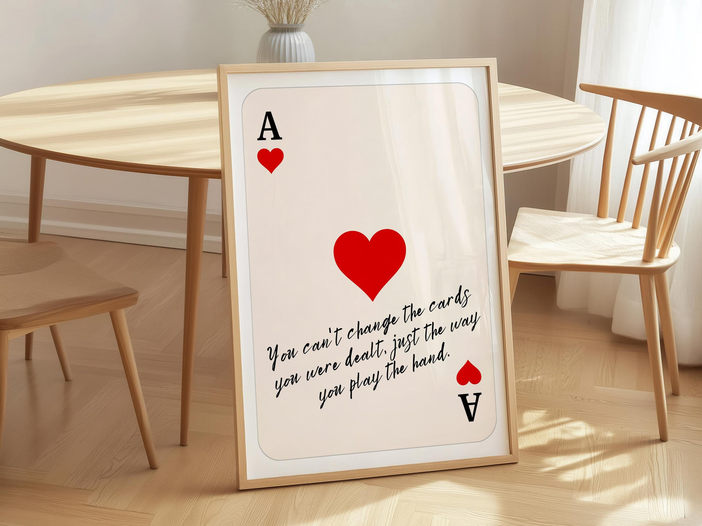 Playing Card Wall Art - Digital Poster