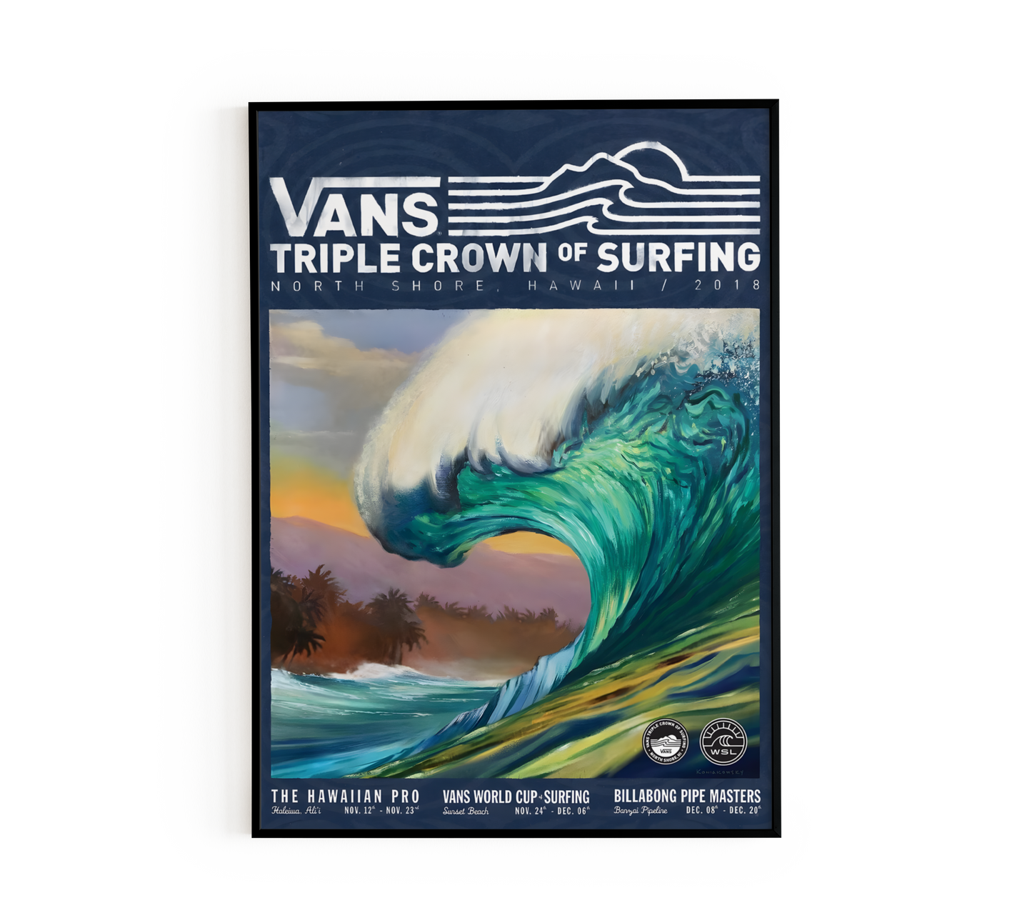 Vans Triple Crown of Surfing 2018 Poster