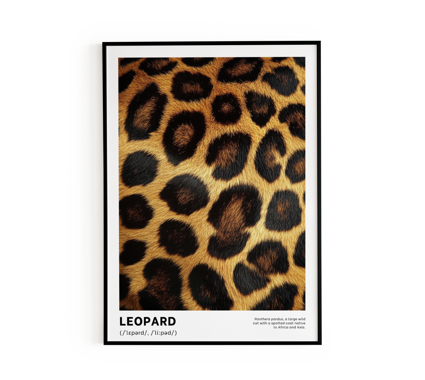 Pattern Leopard Definition Poster