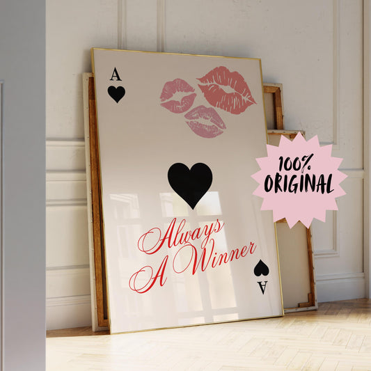Always a Winner, Card Poster - Digital Download B109
