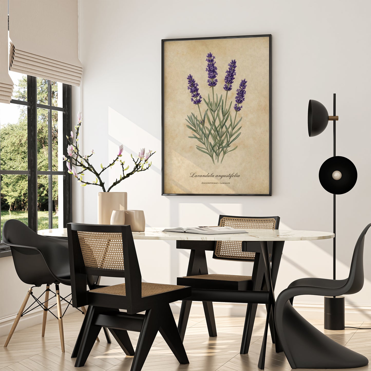 Vintage Botanical Lavender Wall Art