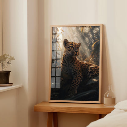Leopard Wall Art, Jungle Wildlife Poster – Digital Poster (D63)