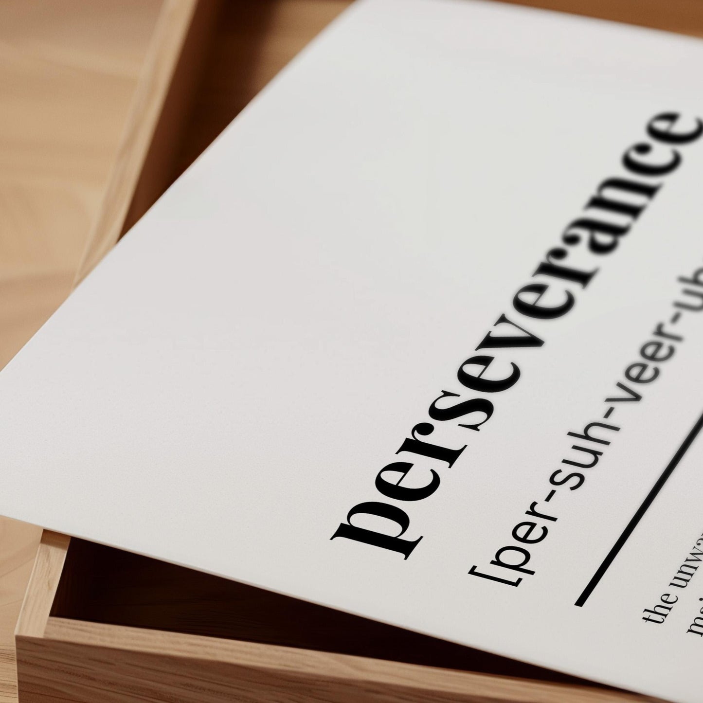 Perseverance Definition Poster — Digital Poster (W03)