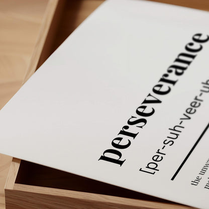 Perseverance Definition Poster — Digital Poster (W03)