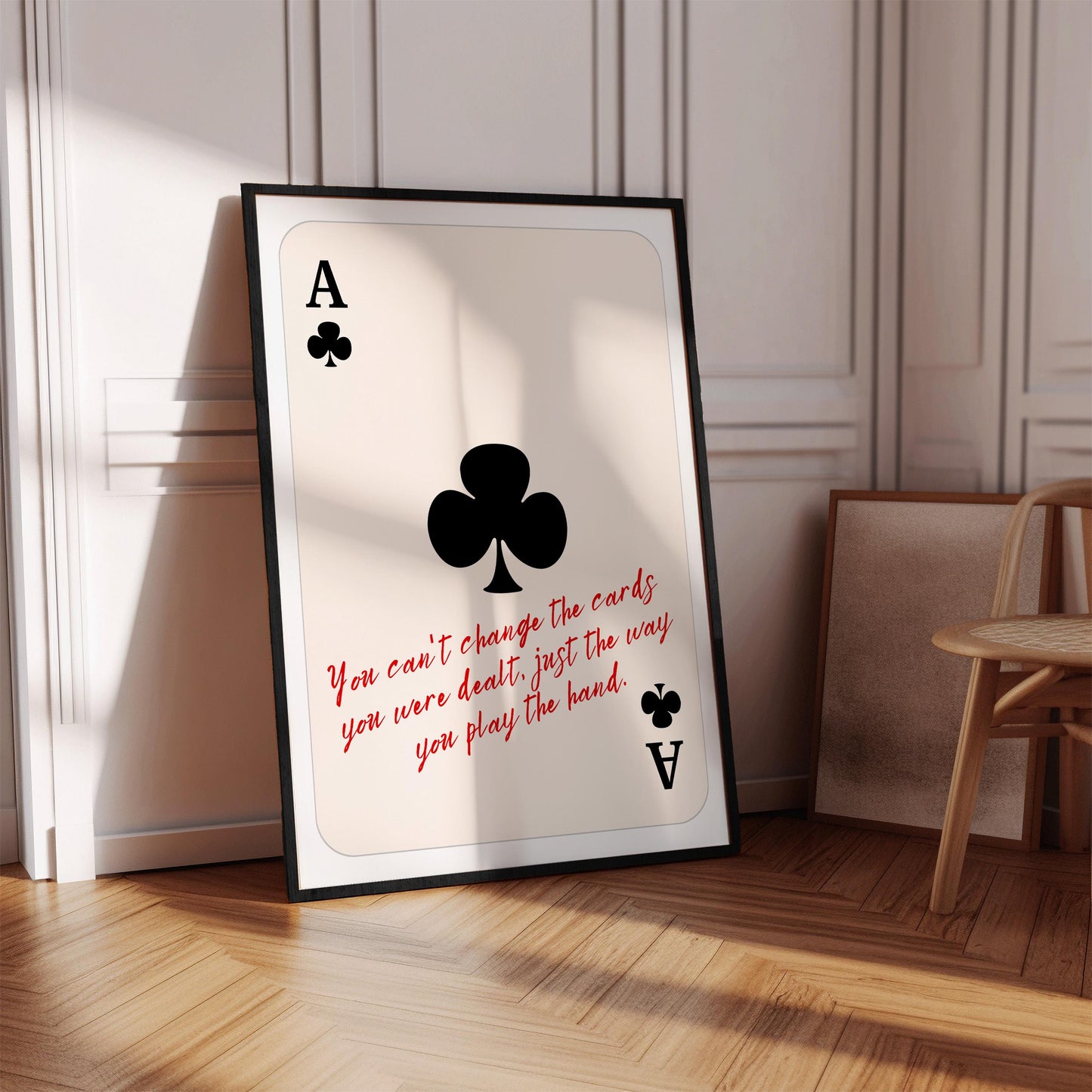Ace of Clubs, Motivational Art – Digital Download C147