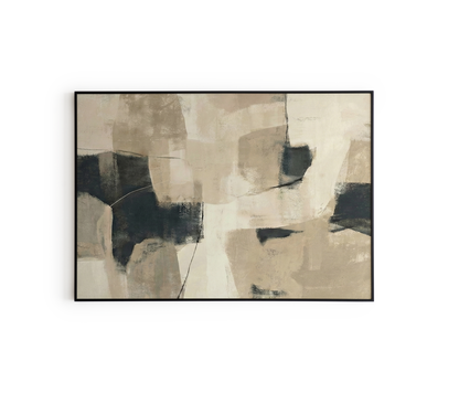 Abstract Tones Layered Wall Art