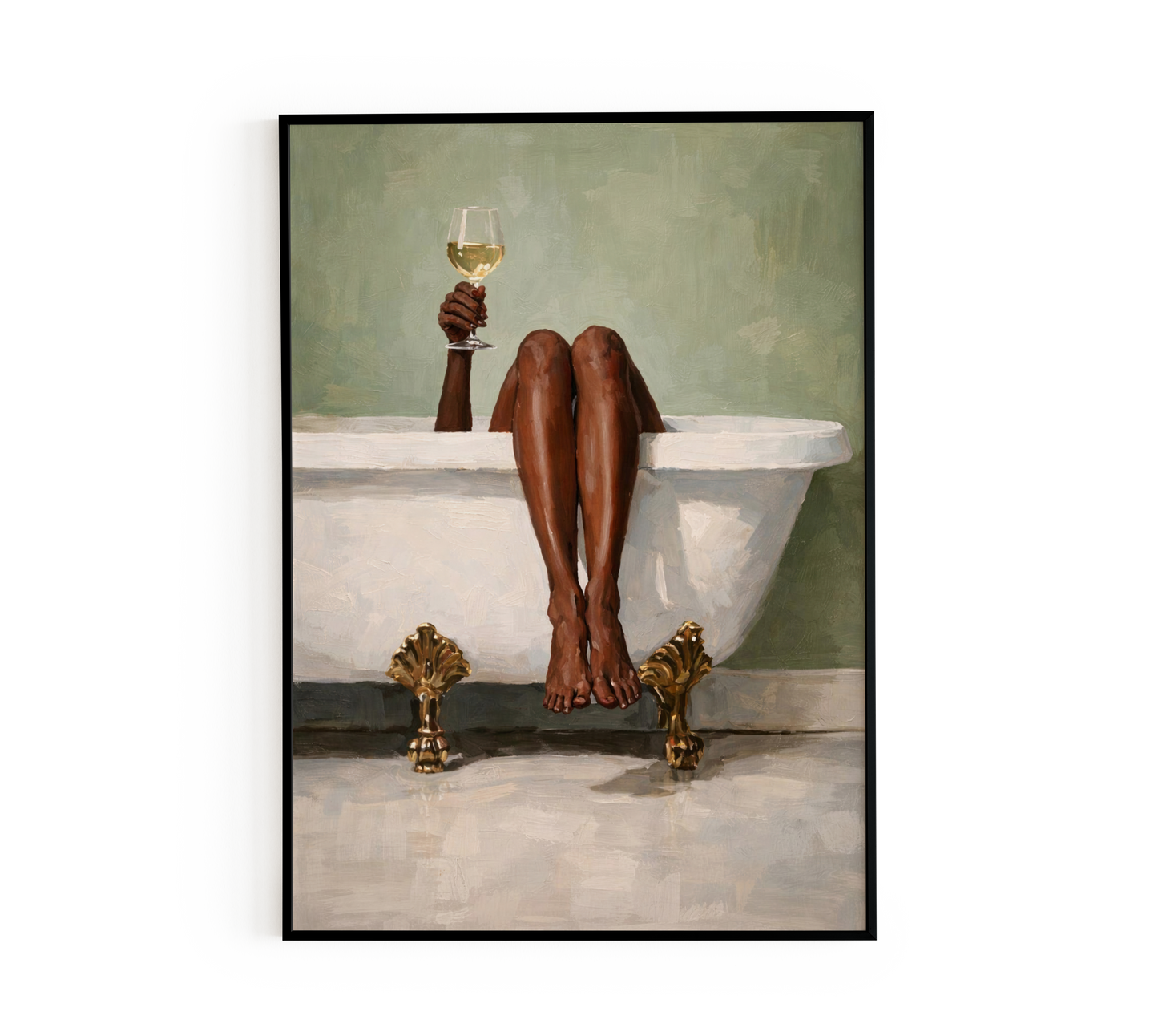 Relaxing Wine Bath Poster