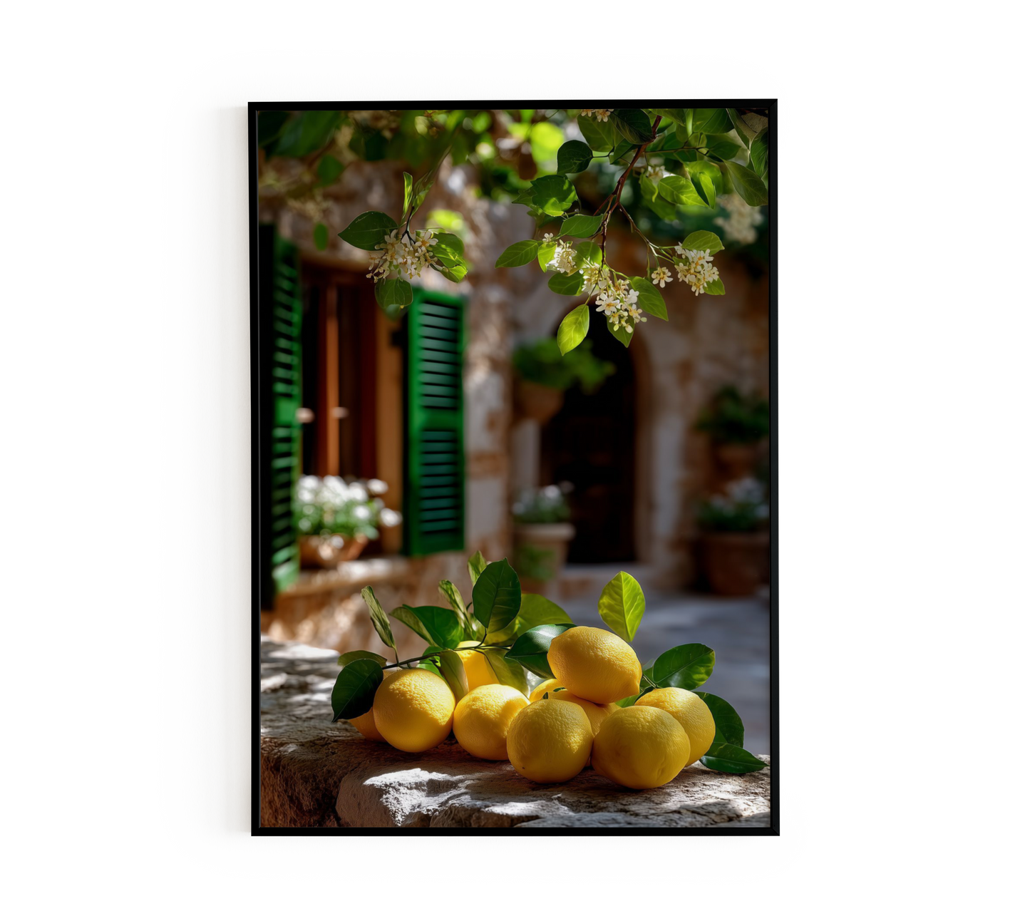 Mediterranean Lemons Poster