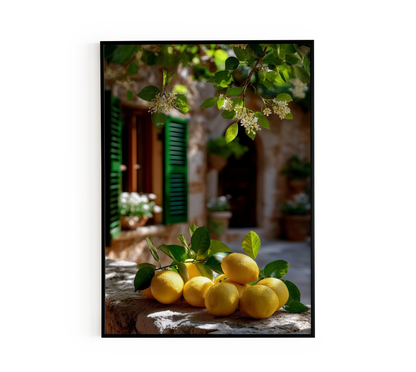 Mediterranean Lemons Poster