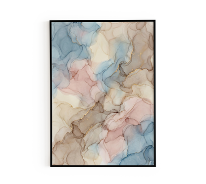 Fluid Marble Abstract Print