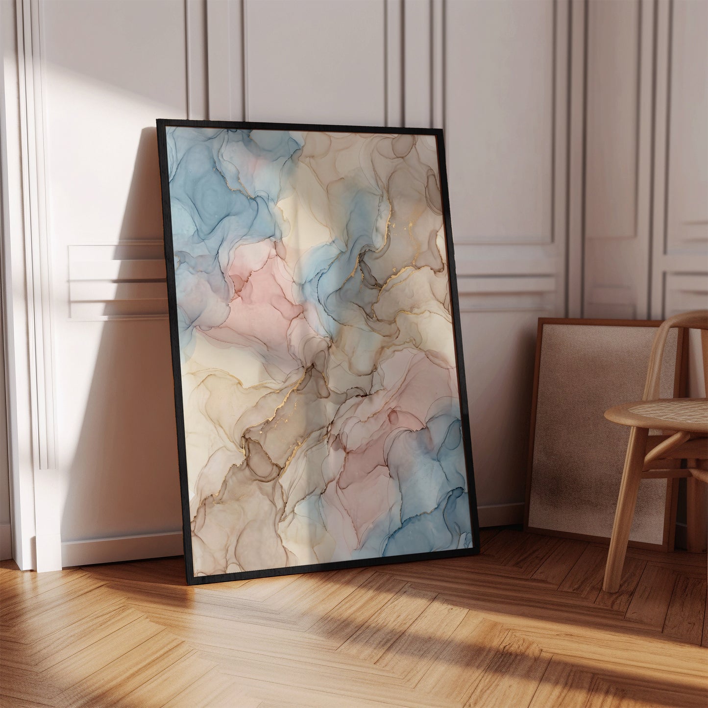 Fluid Marble Abstract Print