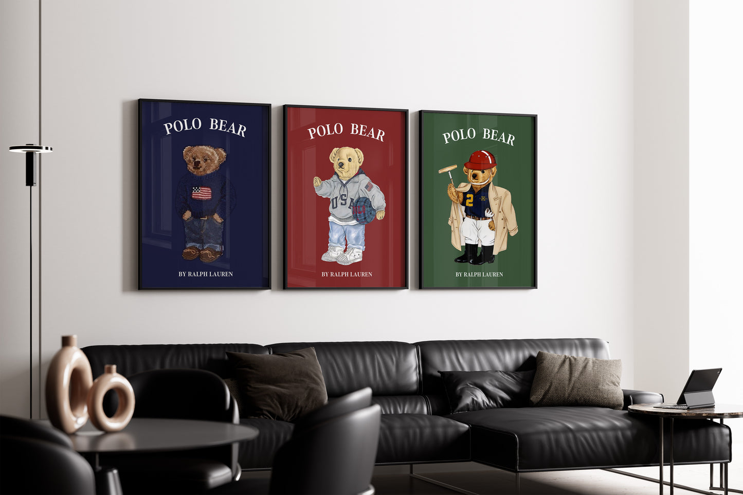 Polo Bear Poster Set, Digital Download (C201)