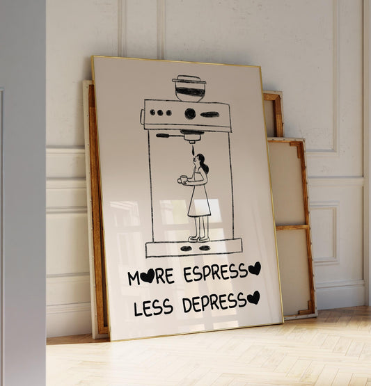 Funny Coffee Poster – Digital Download A21