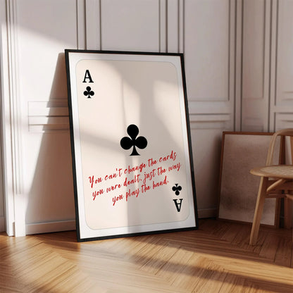 Ace of Clubs Poster – Digital Poster (D34)