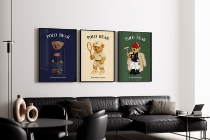 SET Polo Bear Poster, Digital Download (C215)