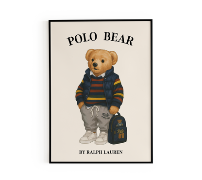 School Polo Bear Poster