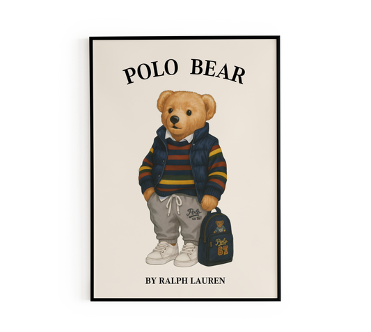 School Polo Bear Poster