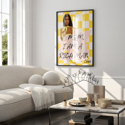 Mom I Am a Rich Man Poster — Digital Poster (M01)