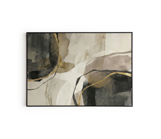 Earthy Abstract Gold Print