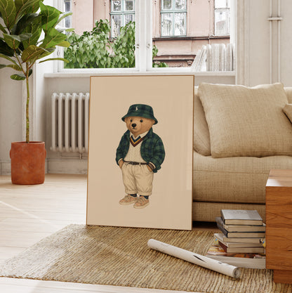 Classic Bear Poster, Digital Download (D351)