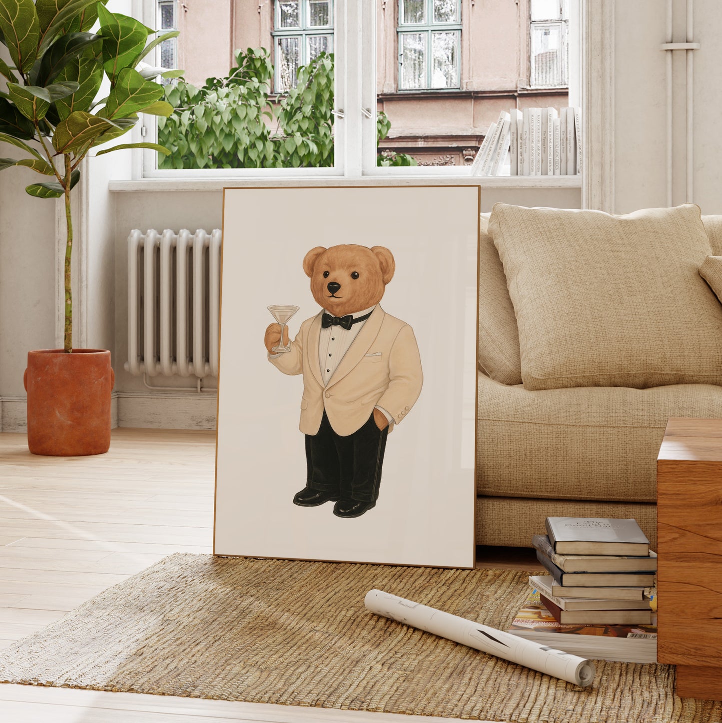 Luxury Set Bear Poster, Digital Download (D67)