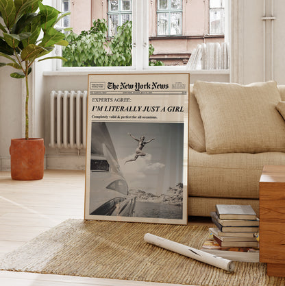 Girly York Newspaper Poster – Physical Poster (G03)